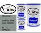 Preview: Chevrolet, Medium Slate Gray Metallic, 85 / WA9235: 500ml Lackdose + 500ml Klarlack + 250ml Härter - Set, von ATW Autoteile West.